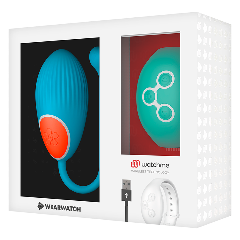Ovetto vibrante Wearwatch egg wireless technology watchme blu / acquamarina