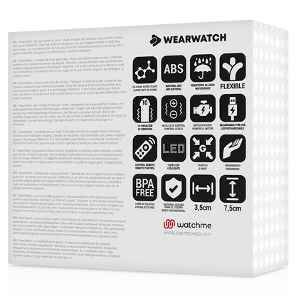 Ovetto vibrante Wearwatch egg wireless tecnologia watchme fucsia e bianco