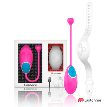 Ovetto vibrante Wearwatch egg wireless tecnologia watchme fucsia e bianco