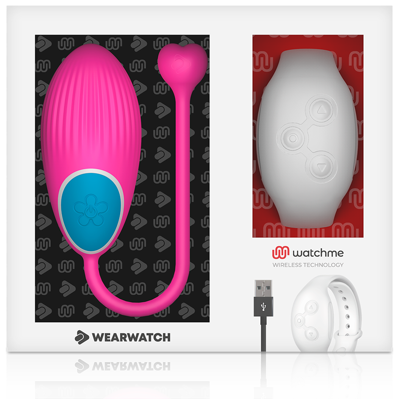 Ovetto vibrante Wearwatch egg wireless tecnologia watchme fucsia e bianco
