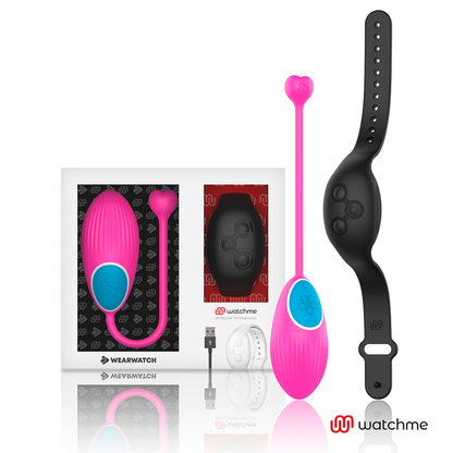Ovetto vibrante Wearwatch egg wireless tecnologia watchme fucsia e nero