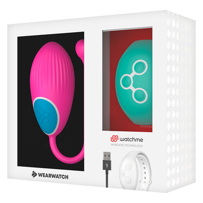 Ovetto vibrante Wearwatch egg wireless technology watchme fucsia / acquamarina