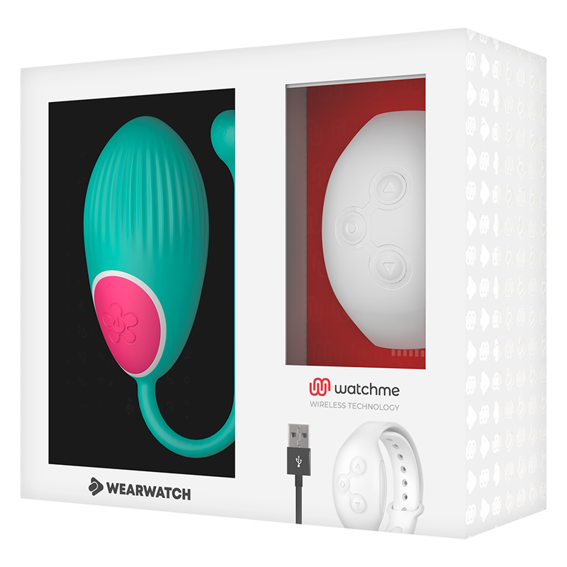 Ovetto vibrante Wearwatch egg wireless technology watchme aquamarina e bianco