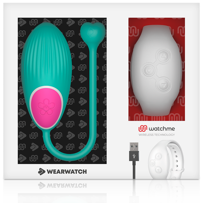 Ovetto vibrante Wearwatch egg wireless technology watchme aquamarina e bianco
