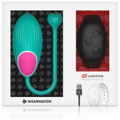 Ovetto vibrante Wearwatch egg wireless technology watchme acquamarina e nero