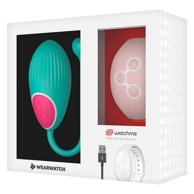 Ovetto vibrante Wearwatch egg wireless technology watchme acquamarina / corallo