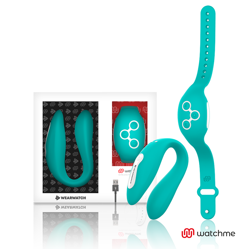 Vibratore telecomandato Wearwatch dual pleasure wireless technology watchme verde chiaro