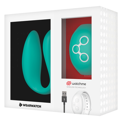 Vibratore telecomandato Wearwatch dual pleasure wireless technology watchme verde chiaro