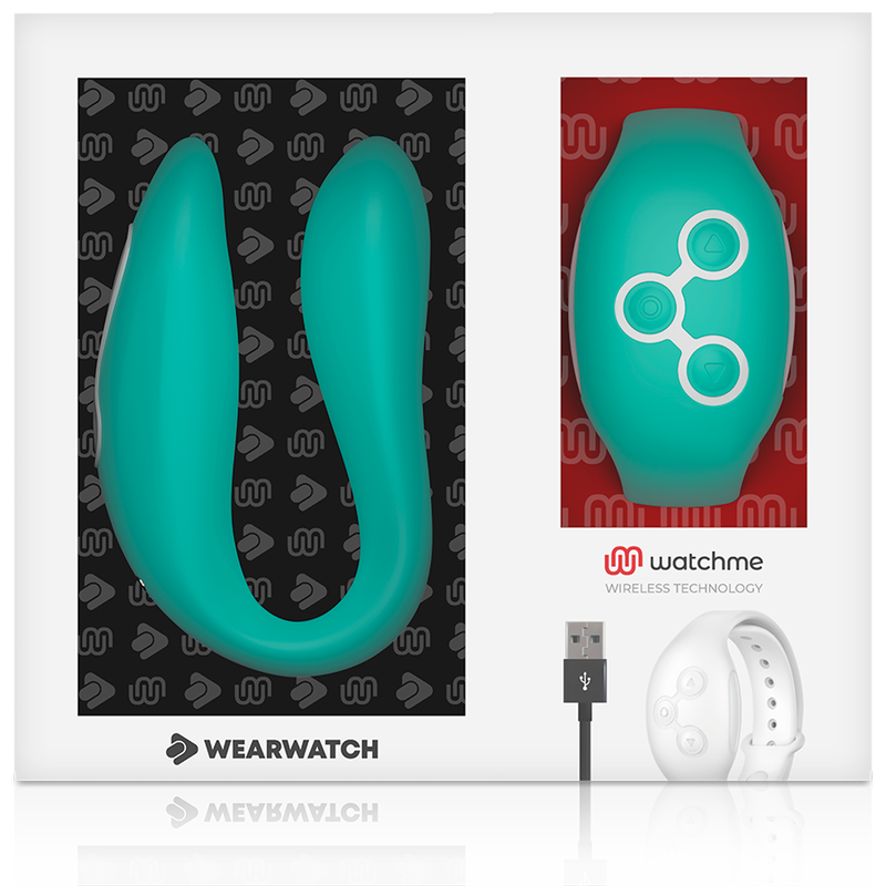 Vibratore telecomandato Wearwatch dual pleasure wireless technology watchme verde chiaro