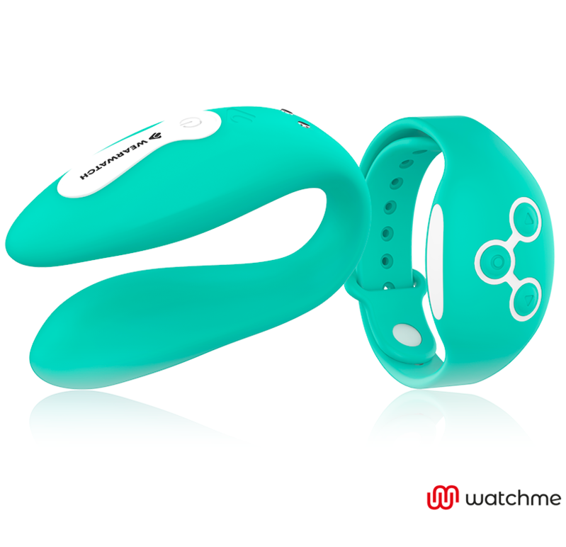 Vibratore telecomandato Wearwatch dual pleasure wireless technology watchme verde chiaro