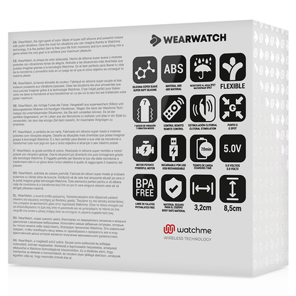 Vibratore telecomandato Wearwatch dual pleasure wireless technology watchme acquamarina e fucsia