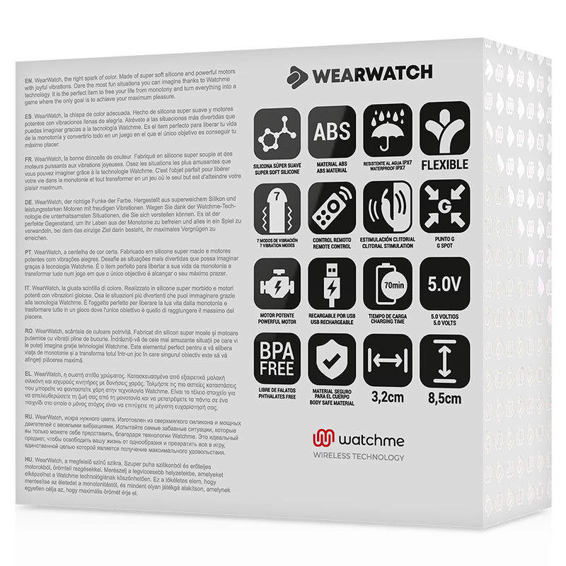 Vibratore telecomandato Wearwatch dual pleasure wireless technology watchme fucsia e rosa