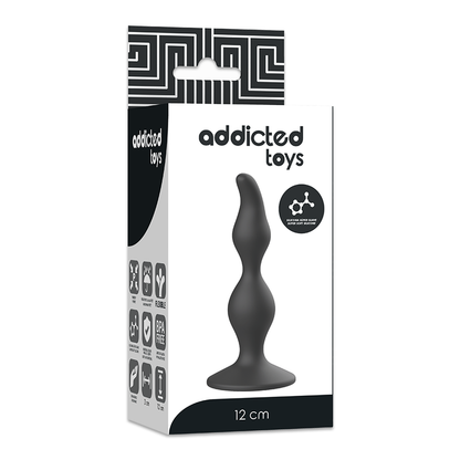 Addicted toys spina sessuale anale 12cm nero
