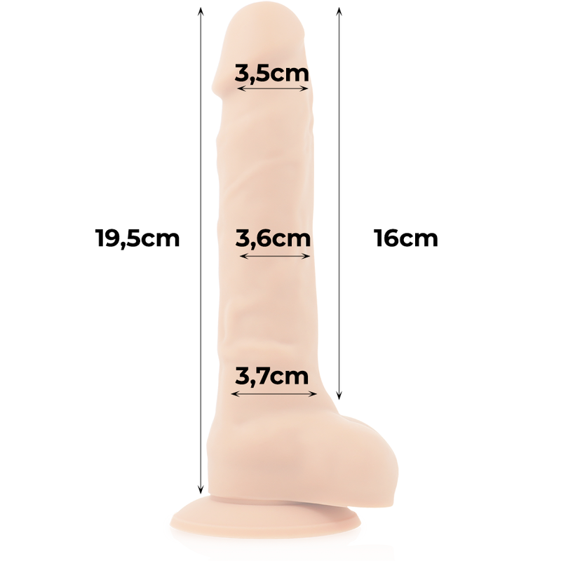 Strap-on dildo Cock miller 19,5 cm carne