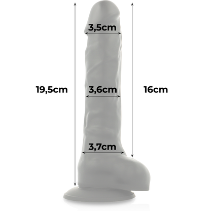 Strap-on dildo Cock miller nero 19,5 cm