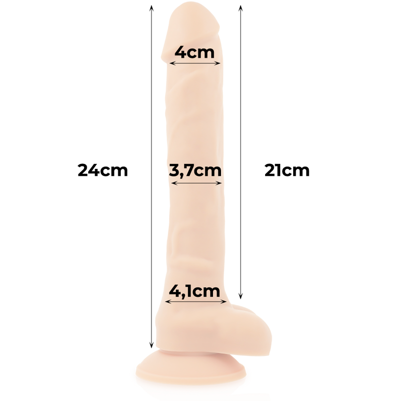 Strap-on dildo Cock miller 24 cm carne