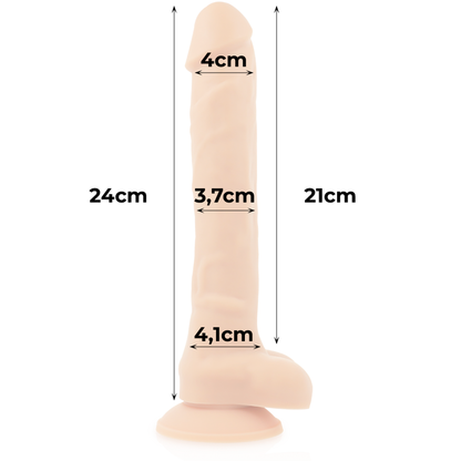 Strap-on dildo Cock miller 24 cm carne