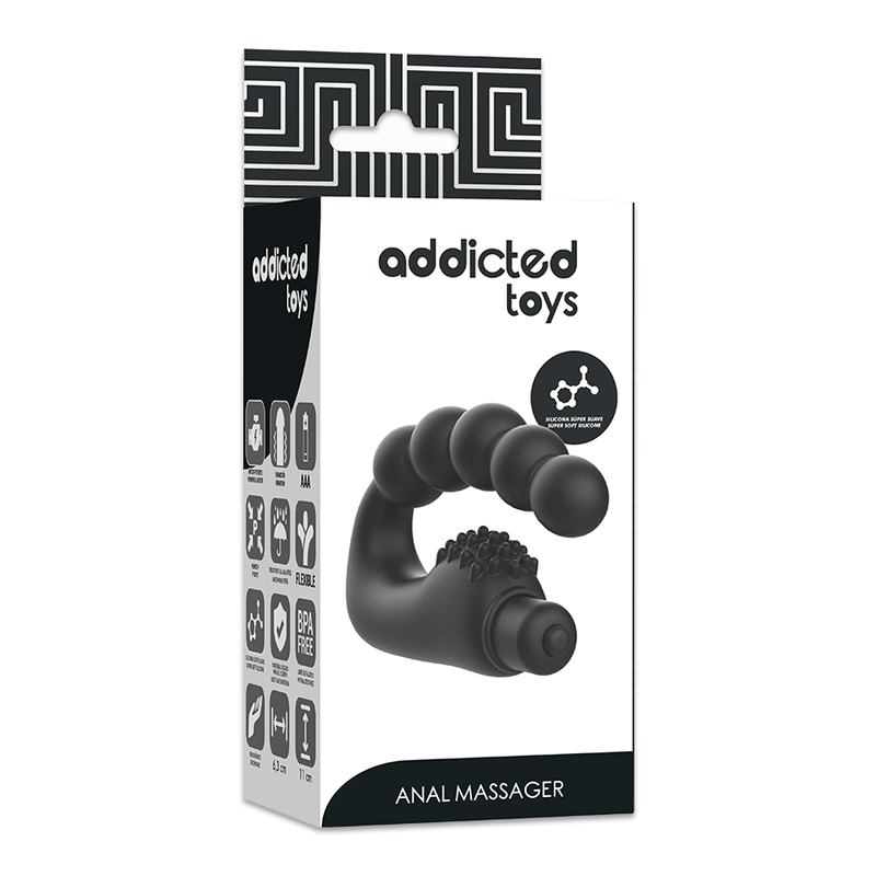 Massaggiatore Prostata Addicted Toys con Vibrazioni Nero