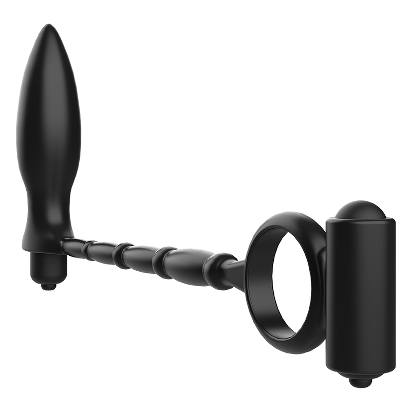 Plug anal de jouets didactiques avec anneau vibrant