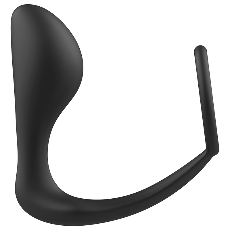 Plug anale di giocattoli addicted con anello in silicone nero