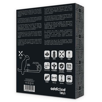Plug anale di giocattoli addicted con anello in silicone nero