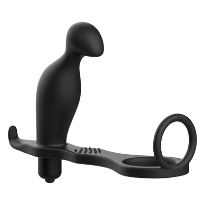 Plug anale di giocattoli addicted con anello in silicone nero