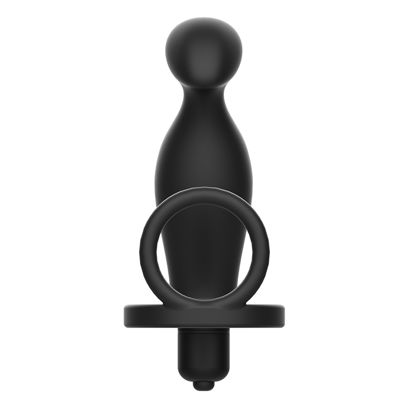 Plug anale di giocattoli addicted con anello in silicone nero