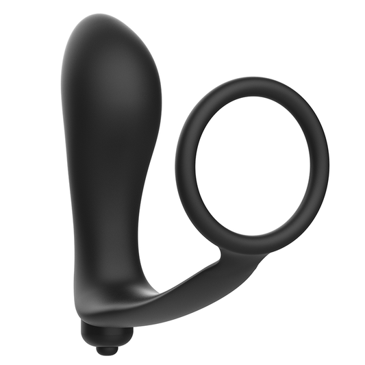 Plug anale vibrante di giocattoli didattici con anello del pene