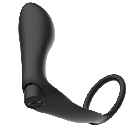 Anneau pénien avec télécommande addicted toys plug anal noir rechargeable