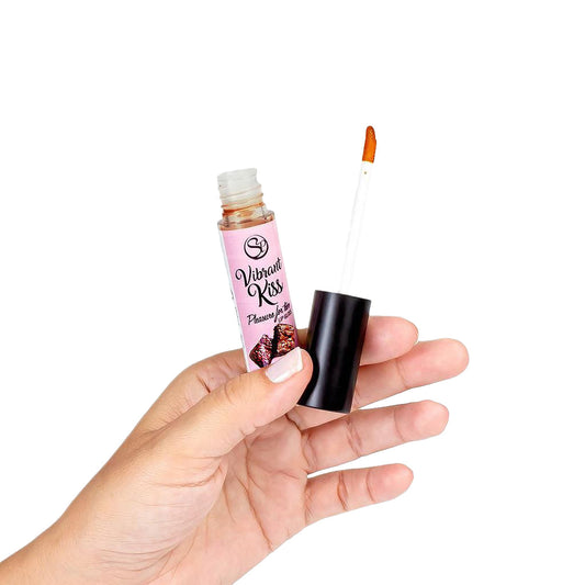 Brillo labial Sexo oral Beso vibrante Brownie