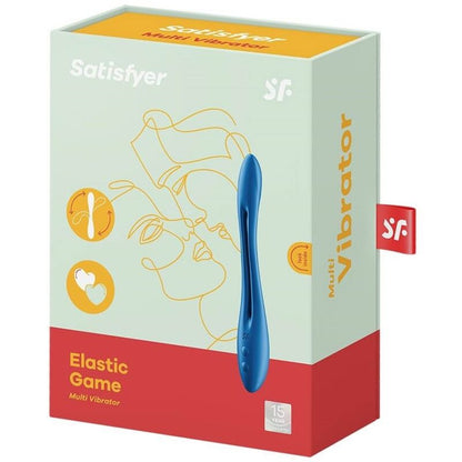 Vibratore multifunzionale Satisfyer Elastic game blu